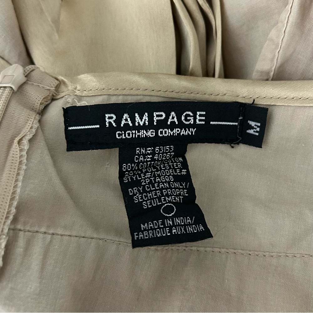 Rampage Cream Embroidered Halter Tank Top with Pink Accents - Picture 10 of 10